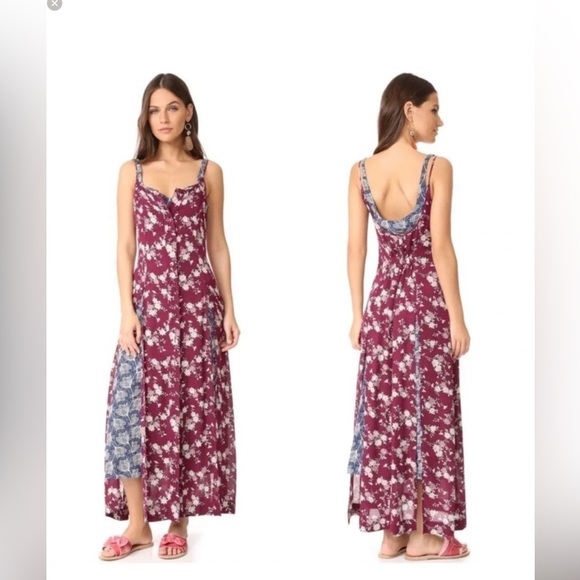 Cinq a Sept Nathalie Layered Silk Floral Maxi Dress. 2